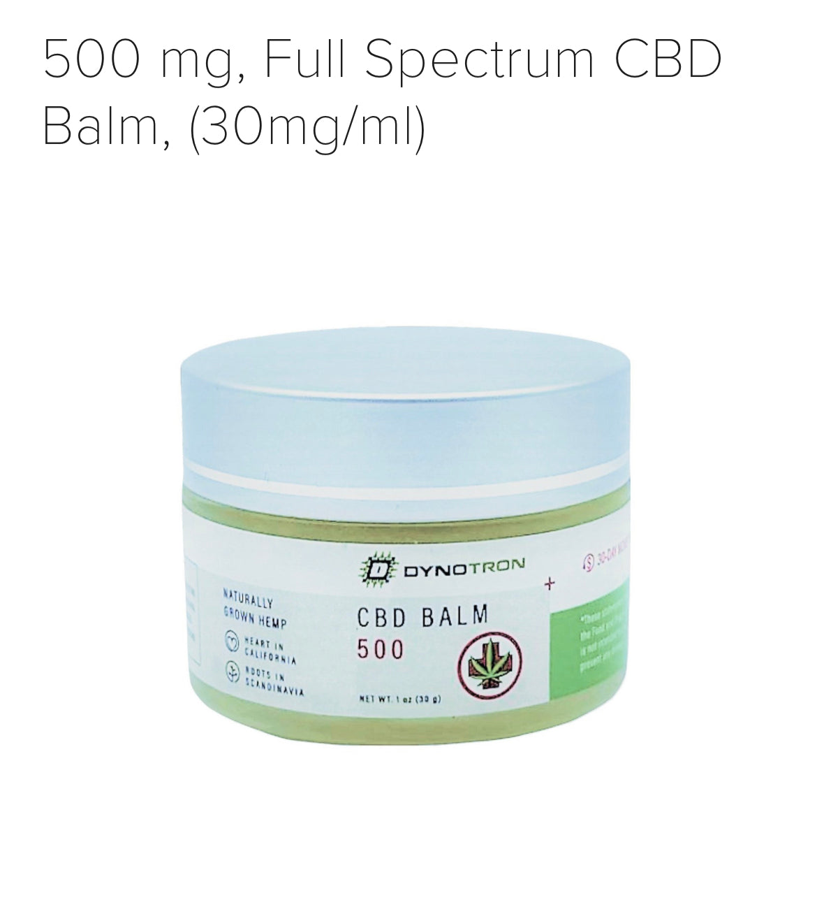 Dynotron CBD Balm